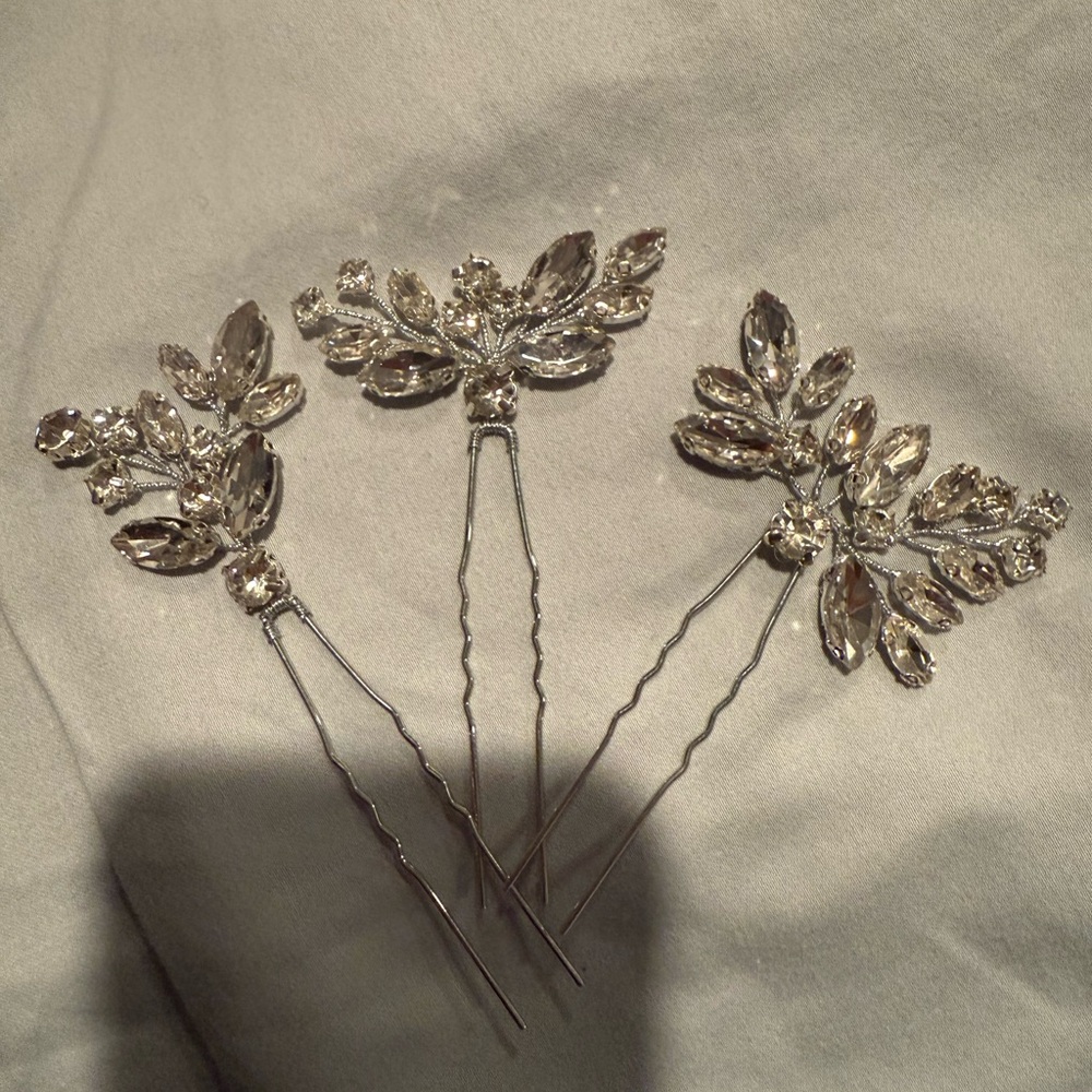 Elegant Silver Hair Pins